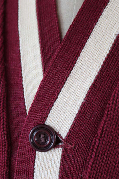 Vintage wool college sweater - varsity knit - 1960s Ivy jumper - 42” chest