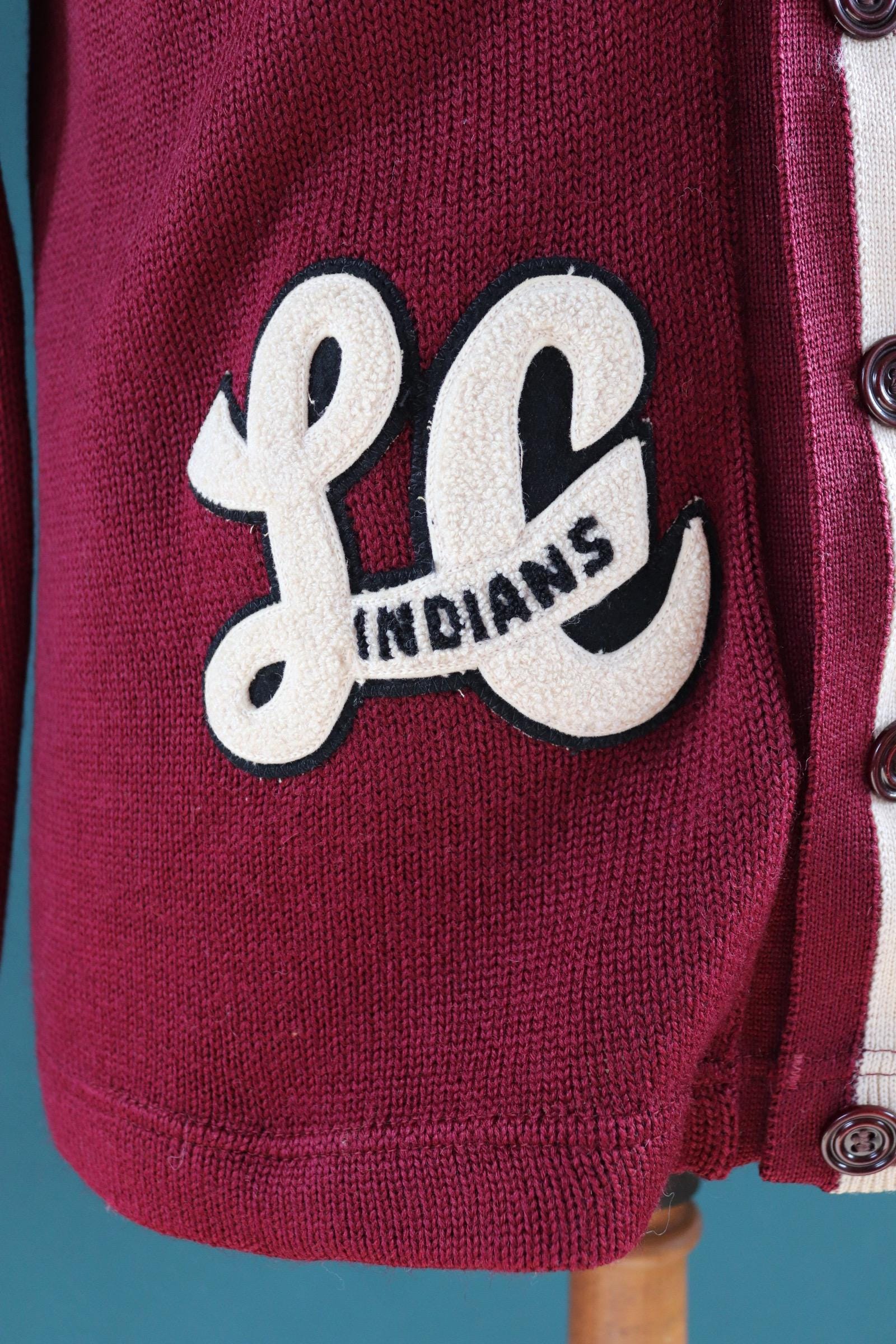 Vintage wool college sweater - varsity knit - 1960s Ivy jumper - 42” chest