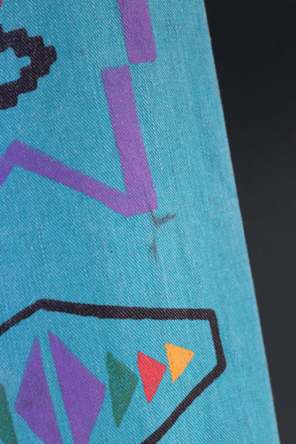 Vintage 1990s Wrangler Brushpopper shirt - Aztec print - Western - 49" chest