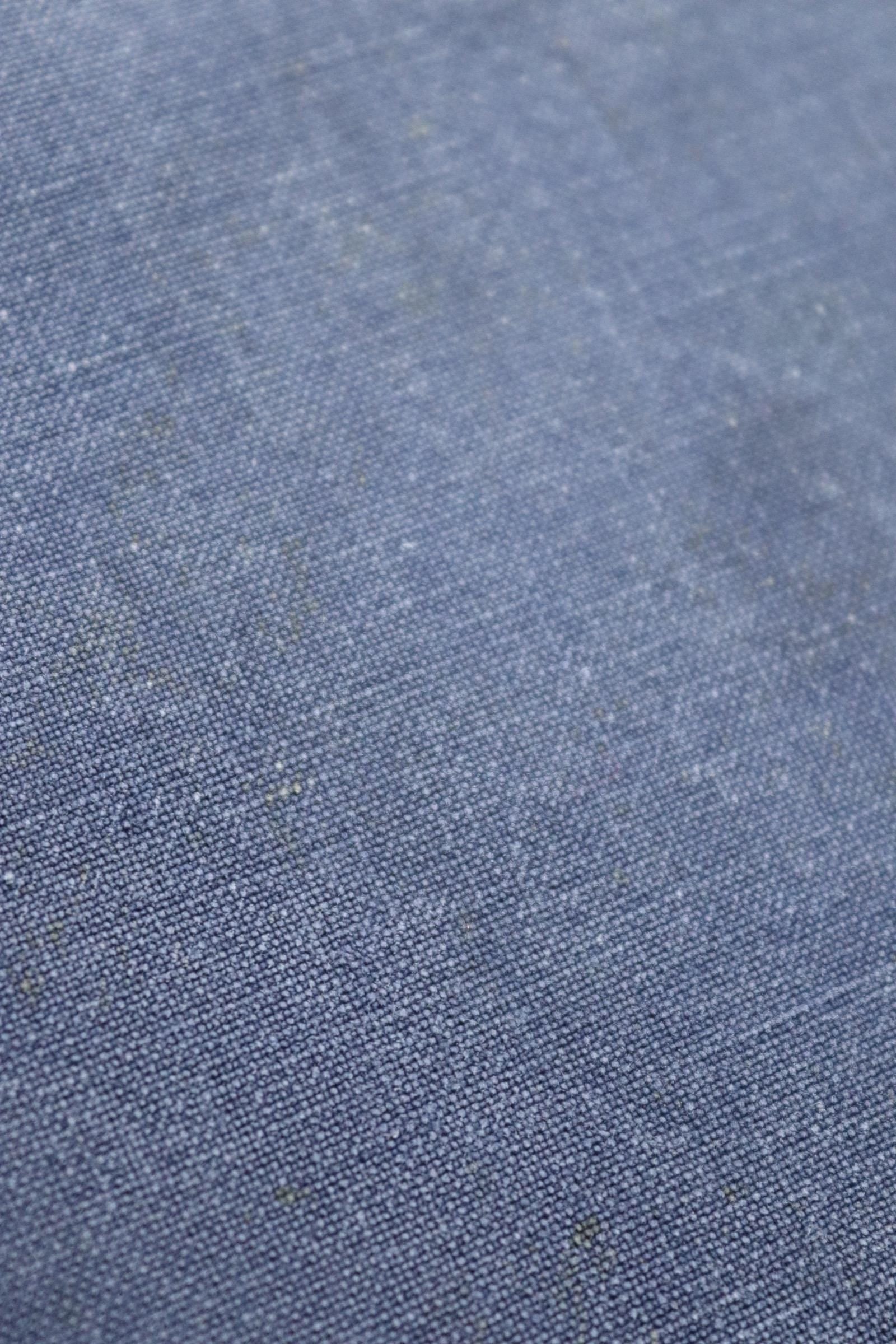 Vintage French workwear trousers - wide leg - 1930s chore pants - sun faded blue cotton - 34” x 27”