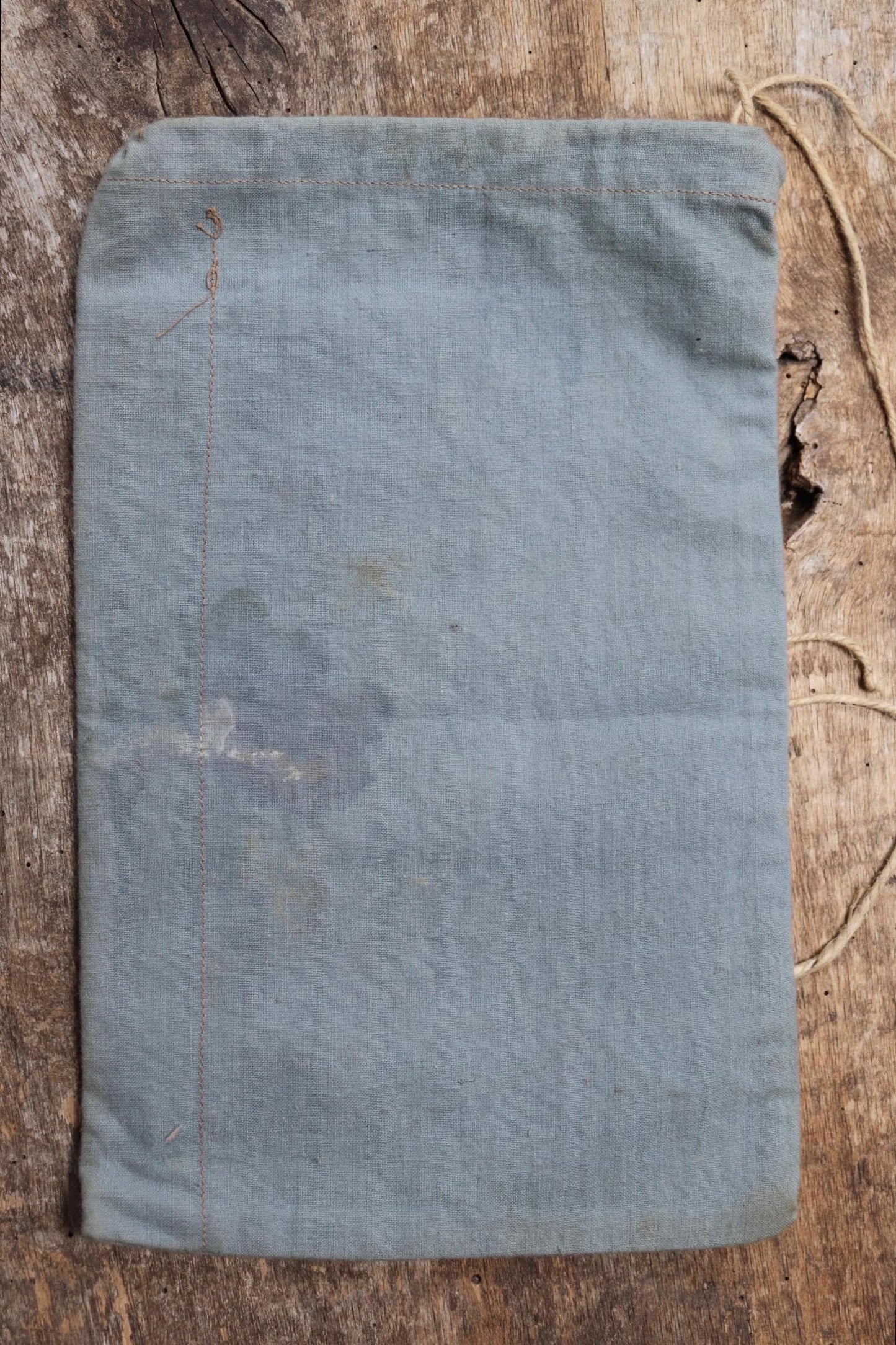 Antique cotton bag - 1920s Swedish military pouch - LARP - Ren Faire