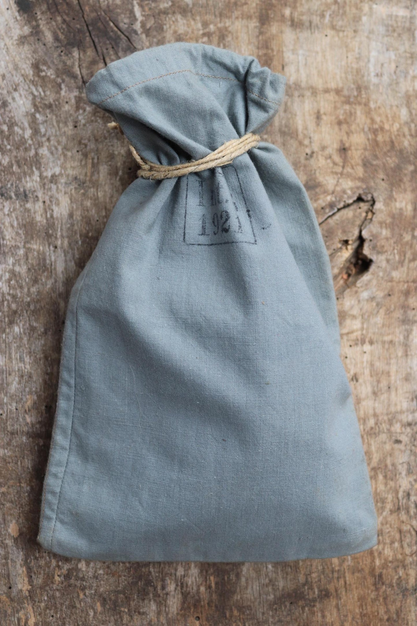 Antique cotton bag - 1920s Swedish military pouch - LARP - Ren Faire