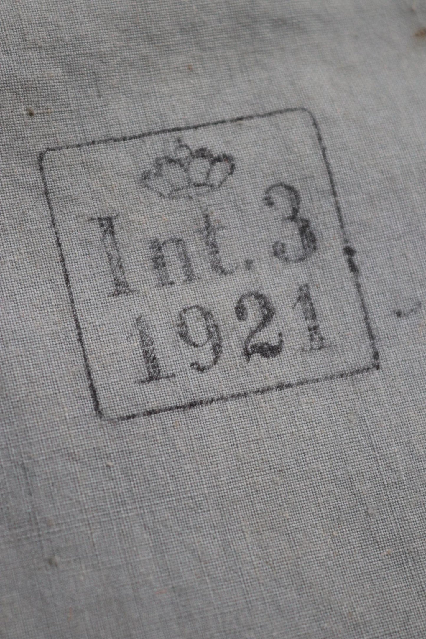 Antique cotton bag - 1920s Swedish military pouch - LARP - Ren Faire