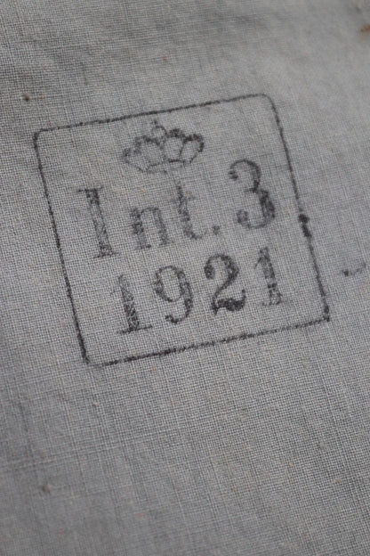 Antique cotton bag - 1920s Swedish military pouch - LARP - Ren Faire