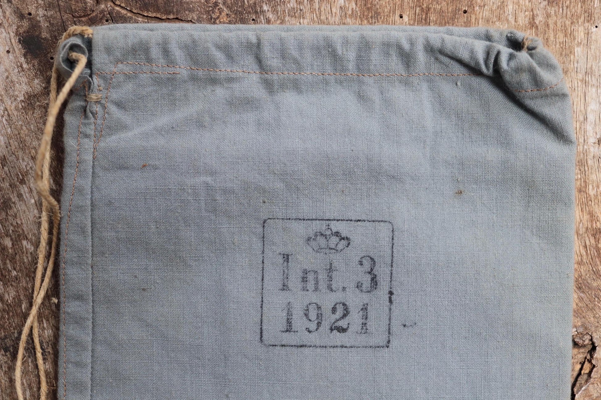 Antique cotton bag - 1920s Swedish military pouch - LARP - Ren Faire