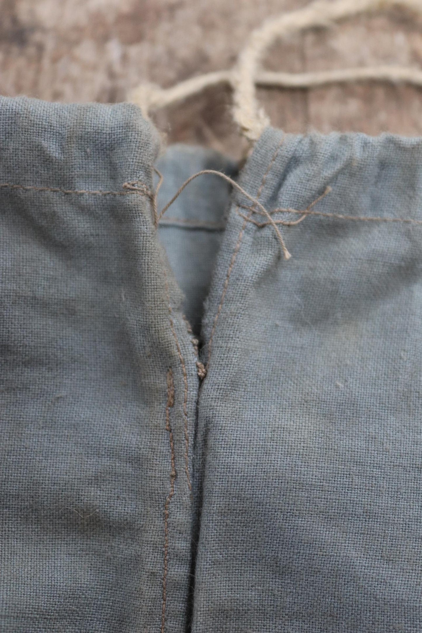 Antique cotton bag - 1920s Swedish military pouch - LARP - Ren Faire