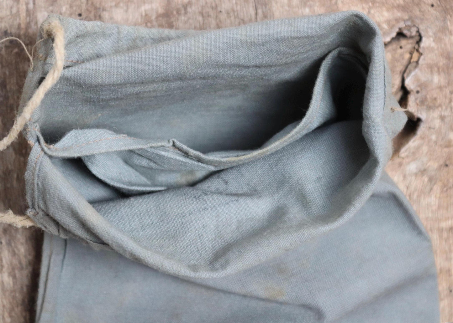 Antique cotton bag - 1920s Swedish military pouch - LARP - Ren Faire