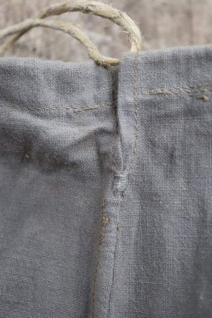 Antique cotton bag - 1920s Swedish military pouch - LARP - Ren Faire