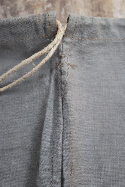 Antique cotton bag - 1920s Swedish military pouch - LARP - Ren Faire