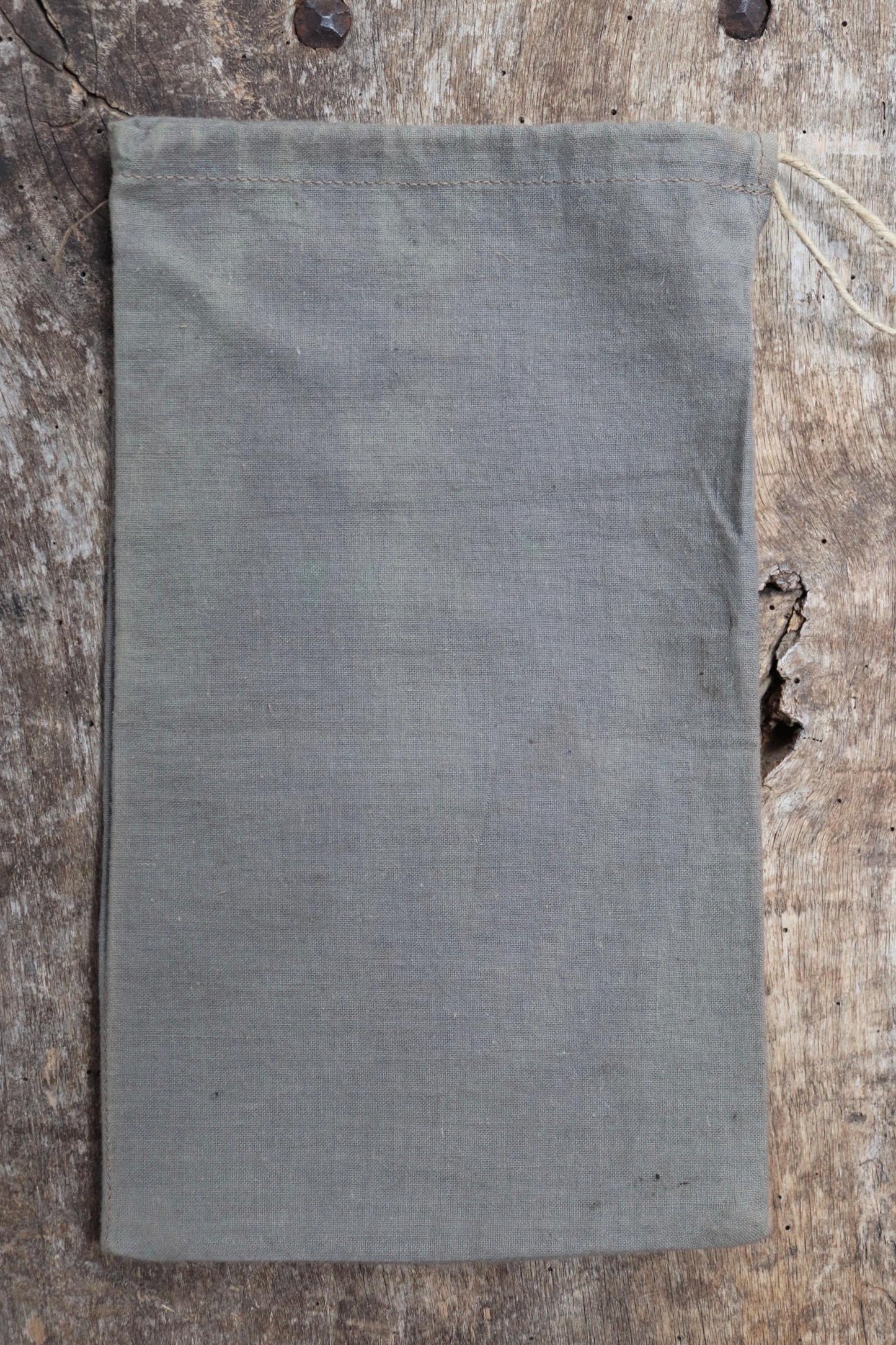 Antique cotton bag - 1920s Swedish military pouch - LARP - Ren Faire