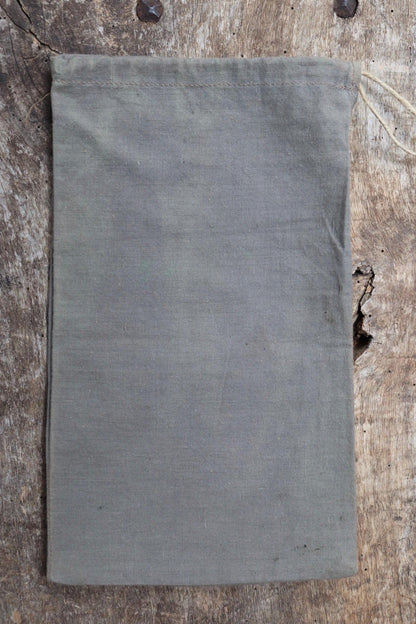 Antique cotton bag - 1920s Swedish military pouch - LARP - Ren Faire