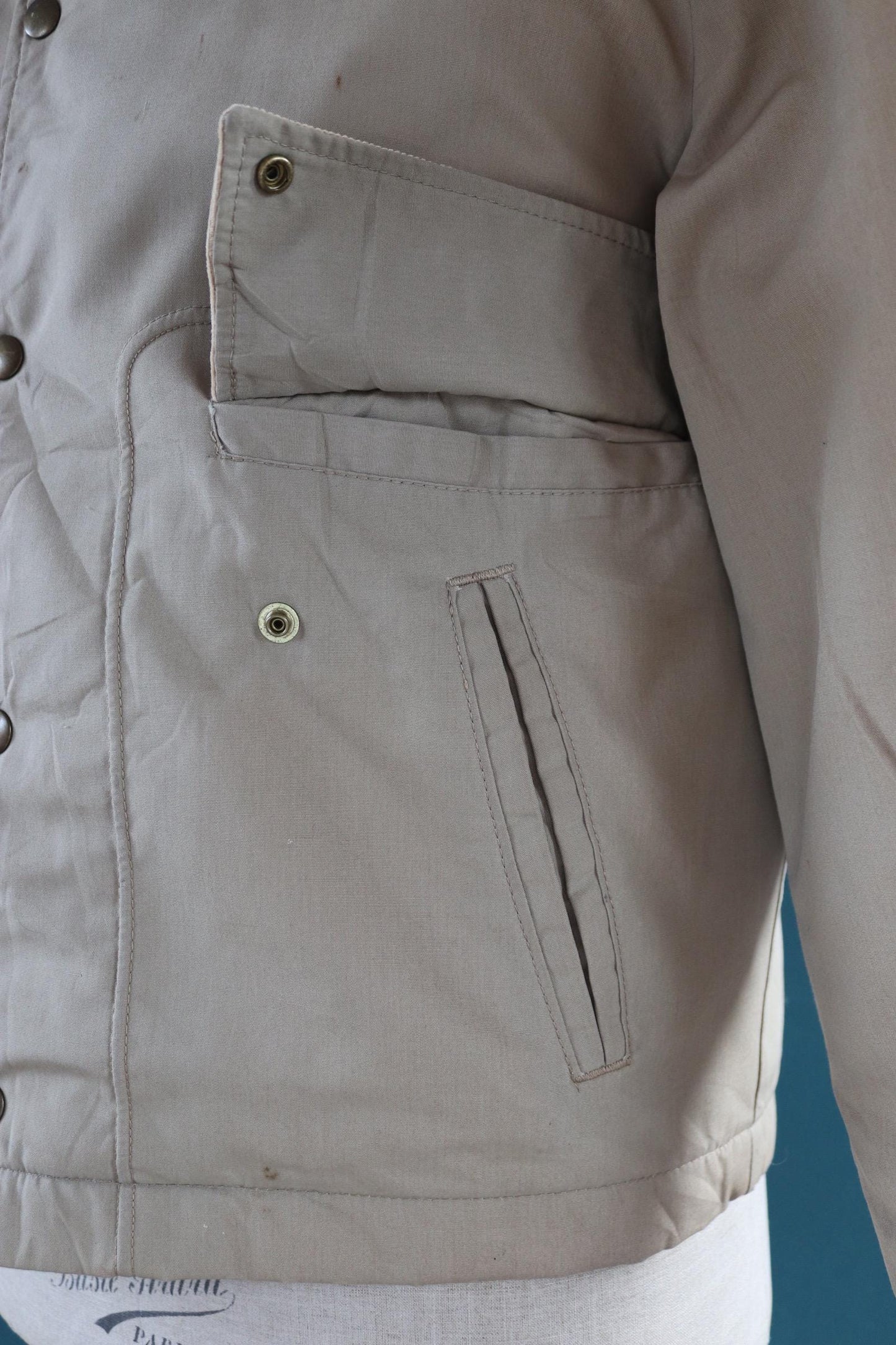 Vintage 1960s quilted jacket - American workwear - 45” chest