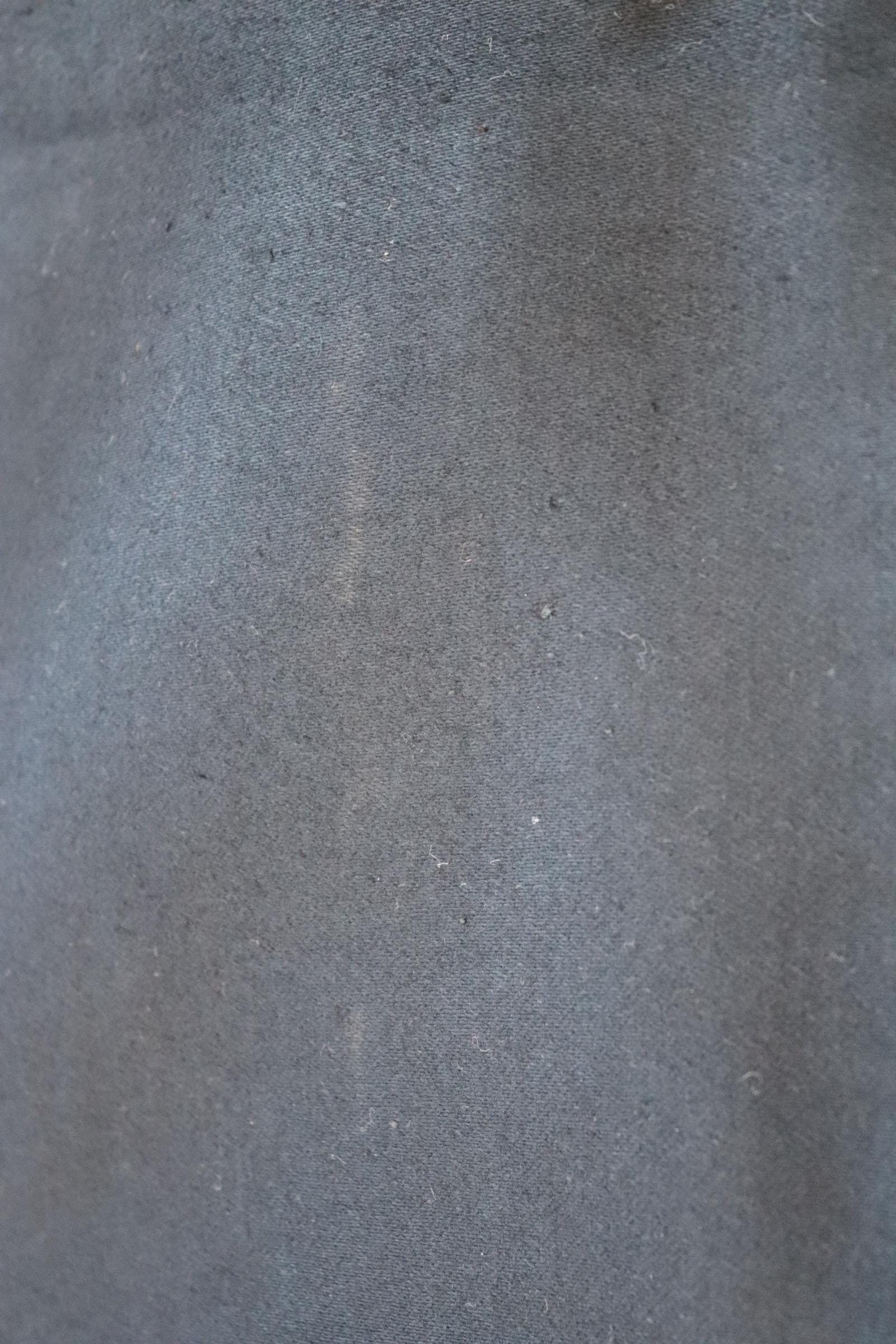 Vintage 1940s French black moleskin chore jacket - deadstock workwear - 52” chest