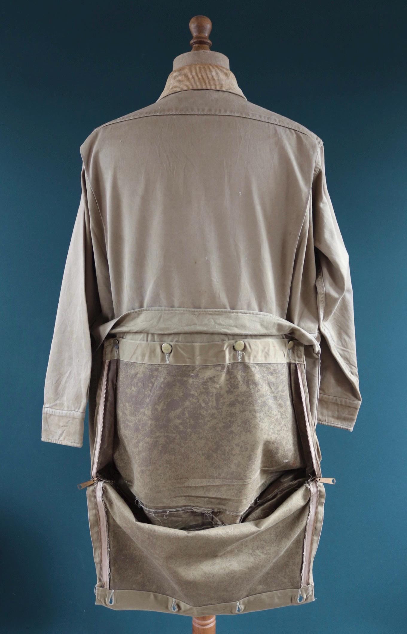 Vintage 1940s 50s hunting jacket - American workwear - Klondike cloth - 52" Chest