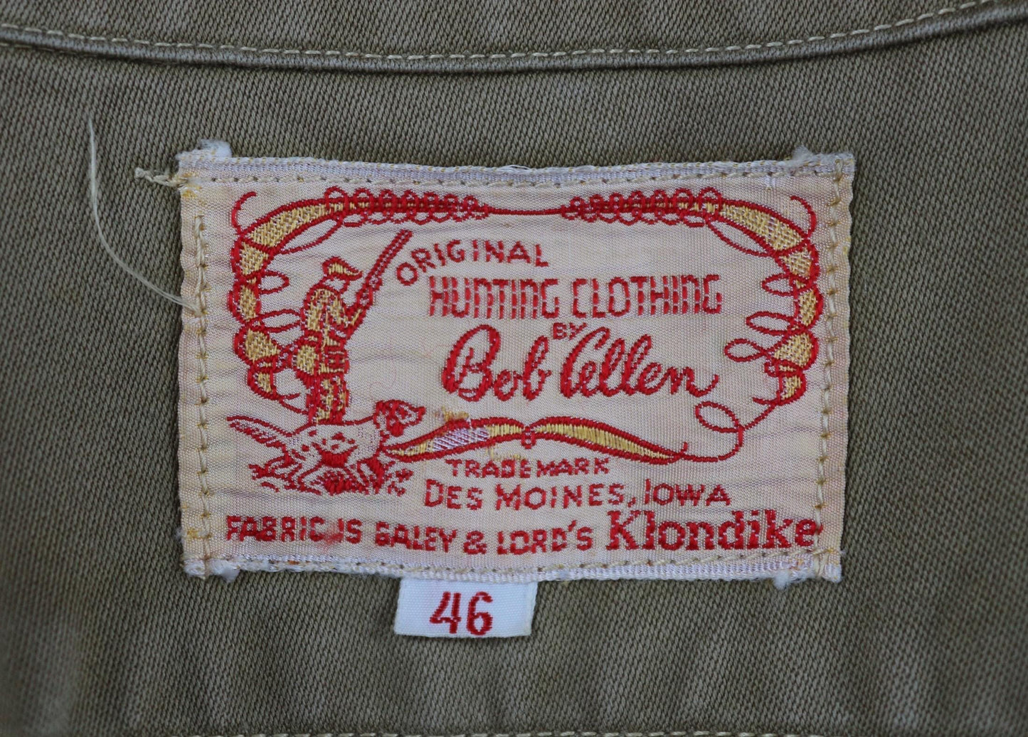 Vintage 1940s 50s hunting jacket - American workwear - Klondike cloth - 52" Chest