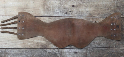 Vintage 1940s brown leather kidney belt - Swedish military dispatch rider - WW2 motorcycle - 31” 32” 34”