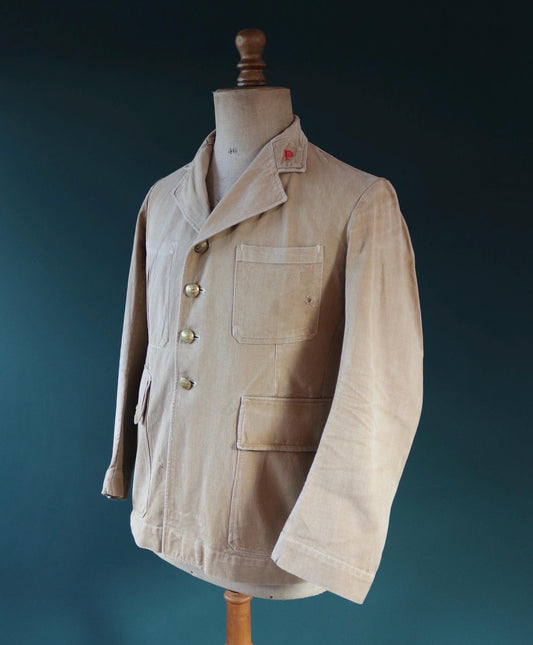 Vintage 1920s French postman jacket - antique workwear - 38” chest