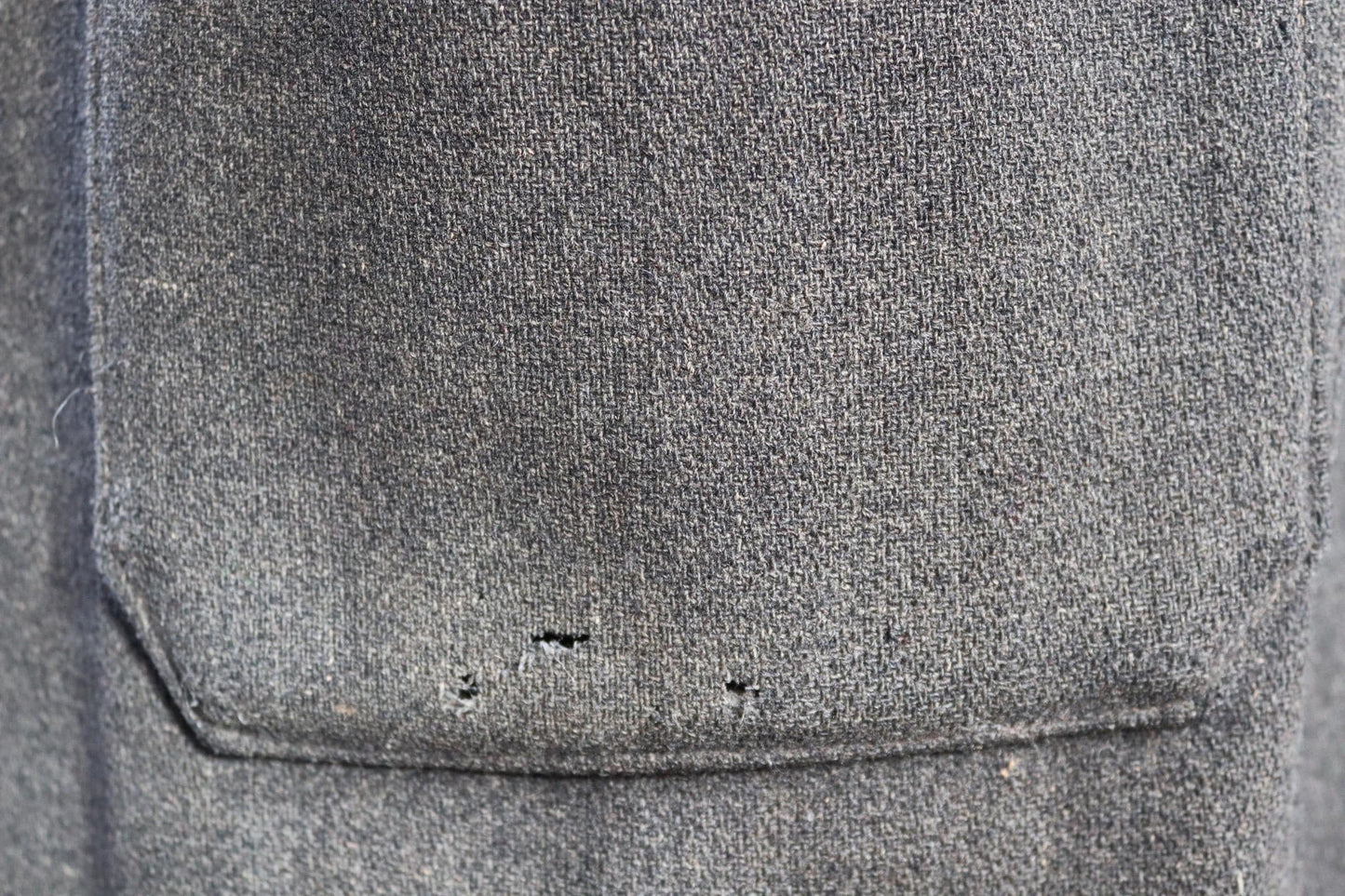 Vintage 1950s Gloverall duffle coat - grey wool jacket - wooden toggle buttons - 54" chest