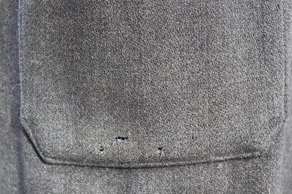 Vintage 1950s Gloverall duffle coat - grey wool jacket - wooden toggle buttons - 54" chest