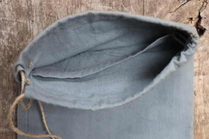Antique cotton bag - 1920s Swedish military pouch - LARP - Ren Faire