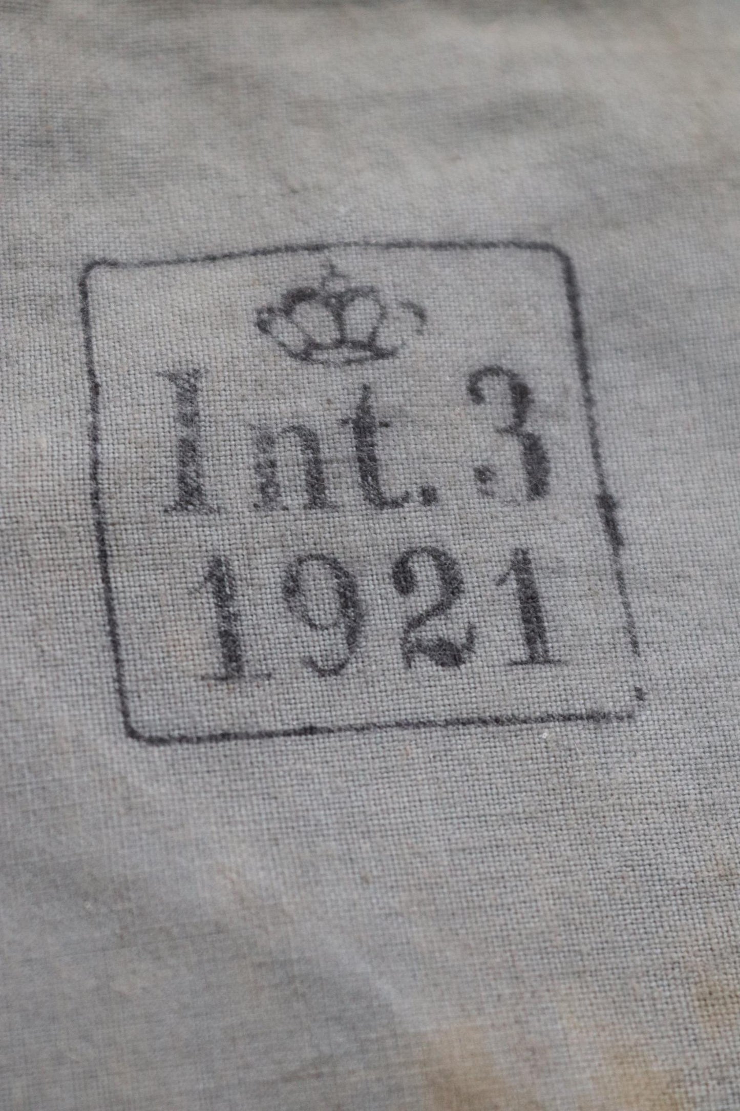 Antique cotton bag - 1920s Swedish military pouch - LARP - Ren Faire