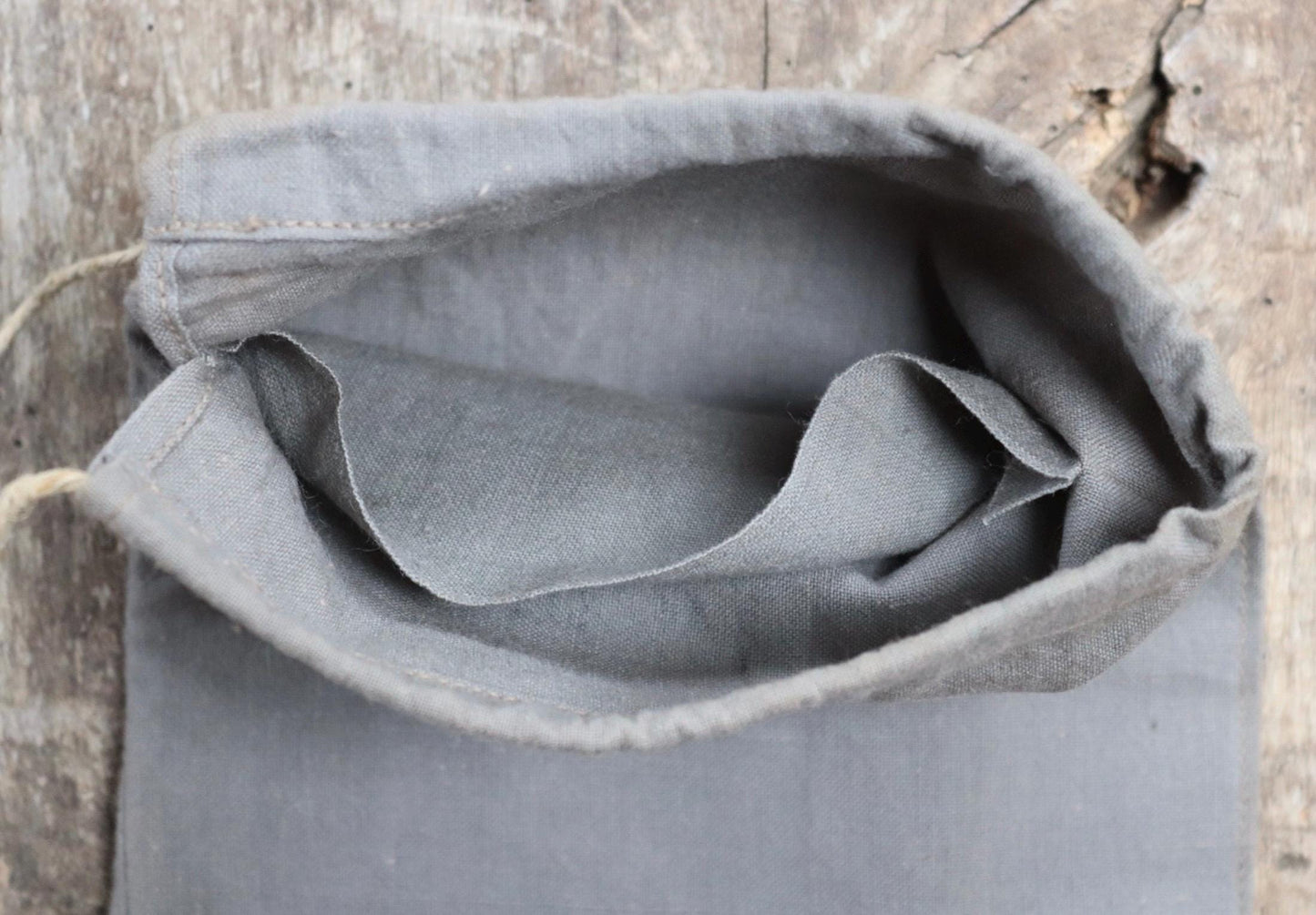 Antique cotton bag - 1920s Swedish military pouch - LARP - Ren Faire