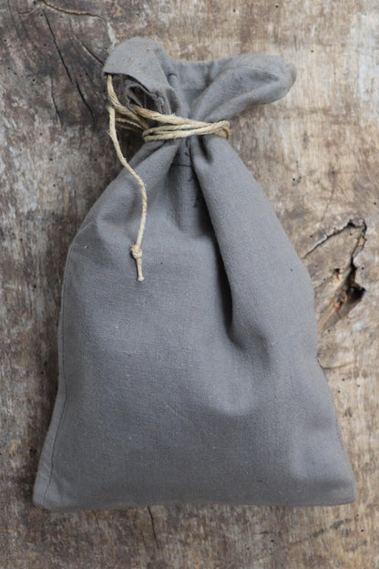 Antique cotton bag - 1920s Swedish military pouch - LARP - Ren Faire