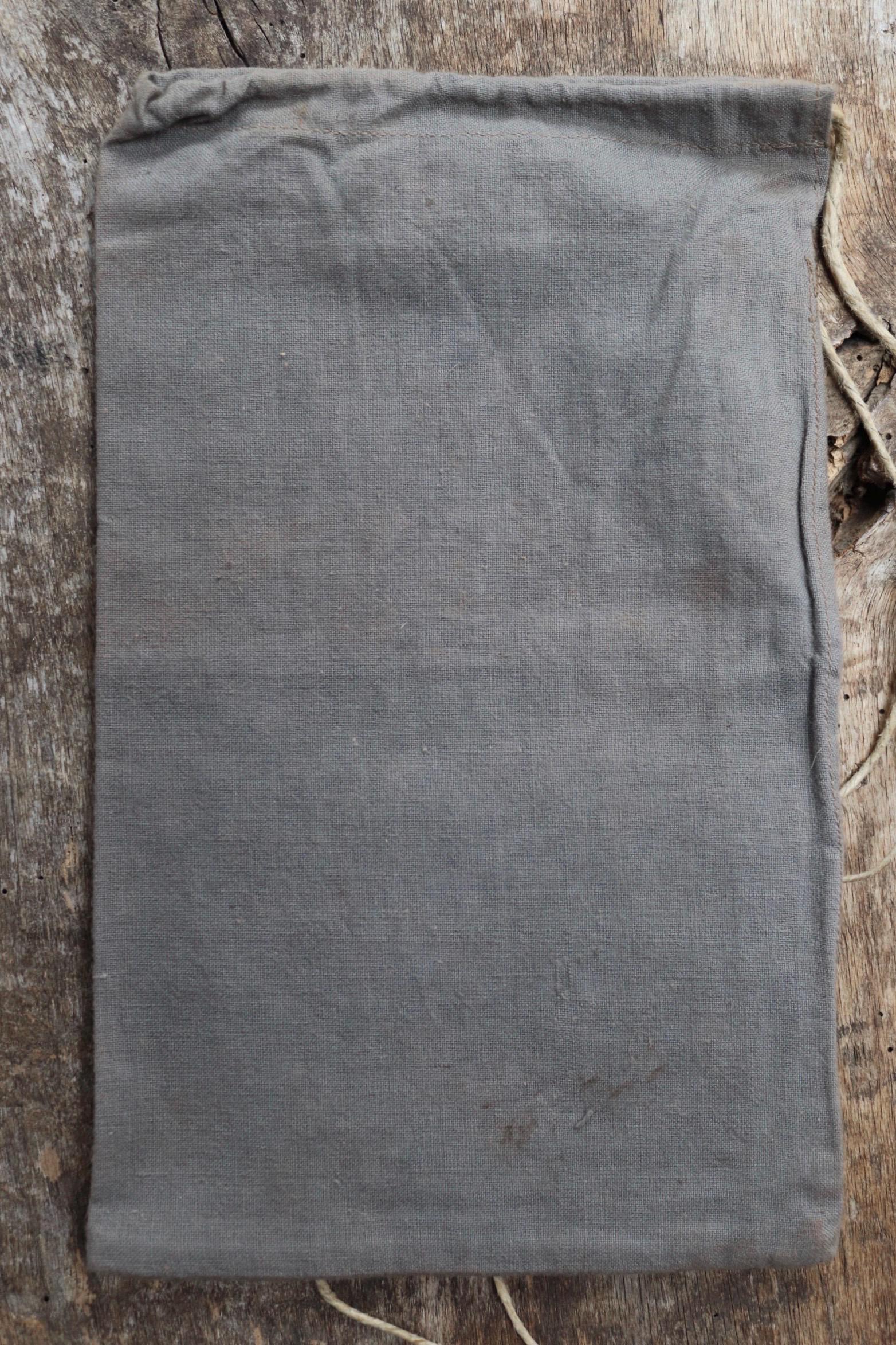 Antique cotton bag - 1920s Swedish military pouch - LARP - Ren Faire