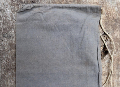 Antique cotton bag - 1920s Swedish military pouch - LARP - Ren Faire