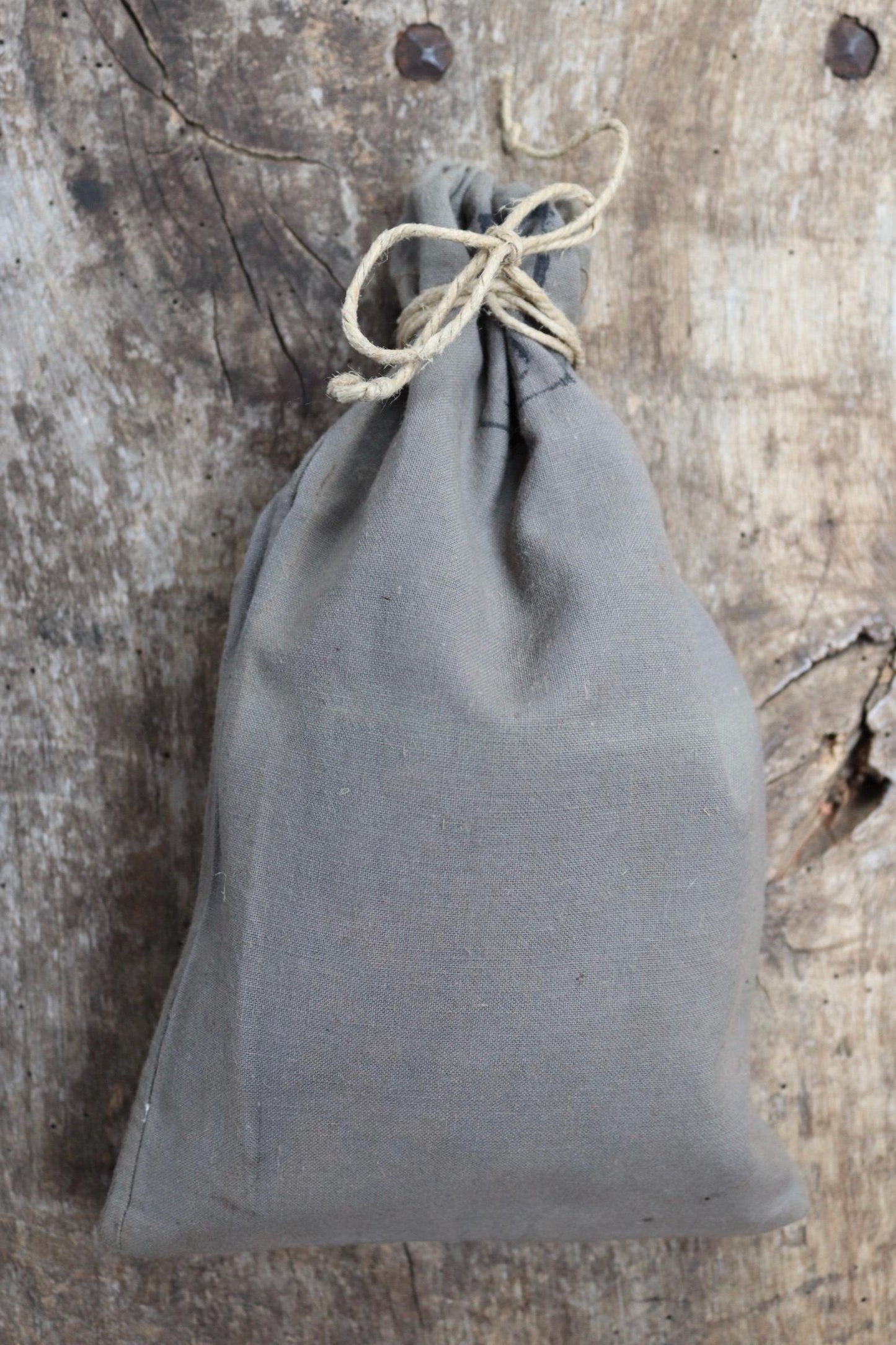 Antique cotton bag - 1920s Swedish military pouch - LARP - Ren Faire