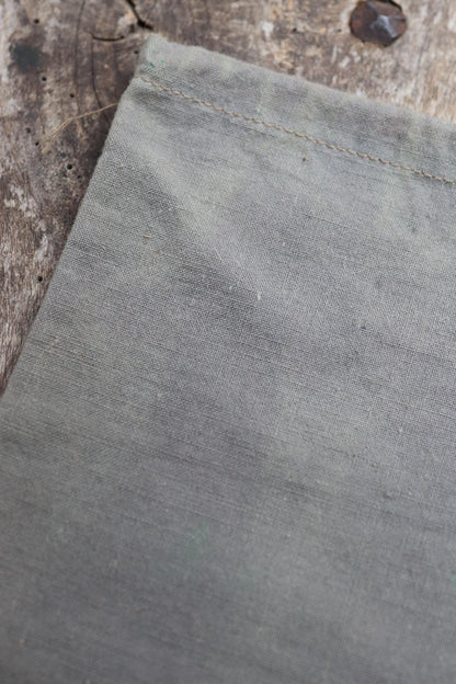 Antique cotton bag - 1920s Swedish military pouch - LARP - Ren Faire