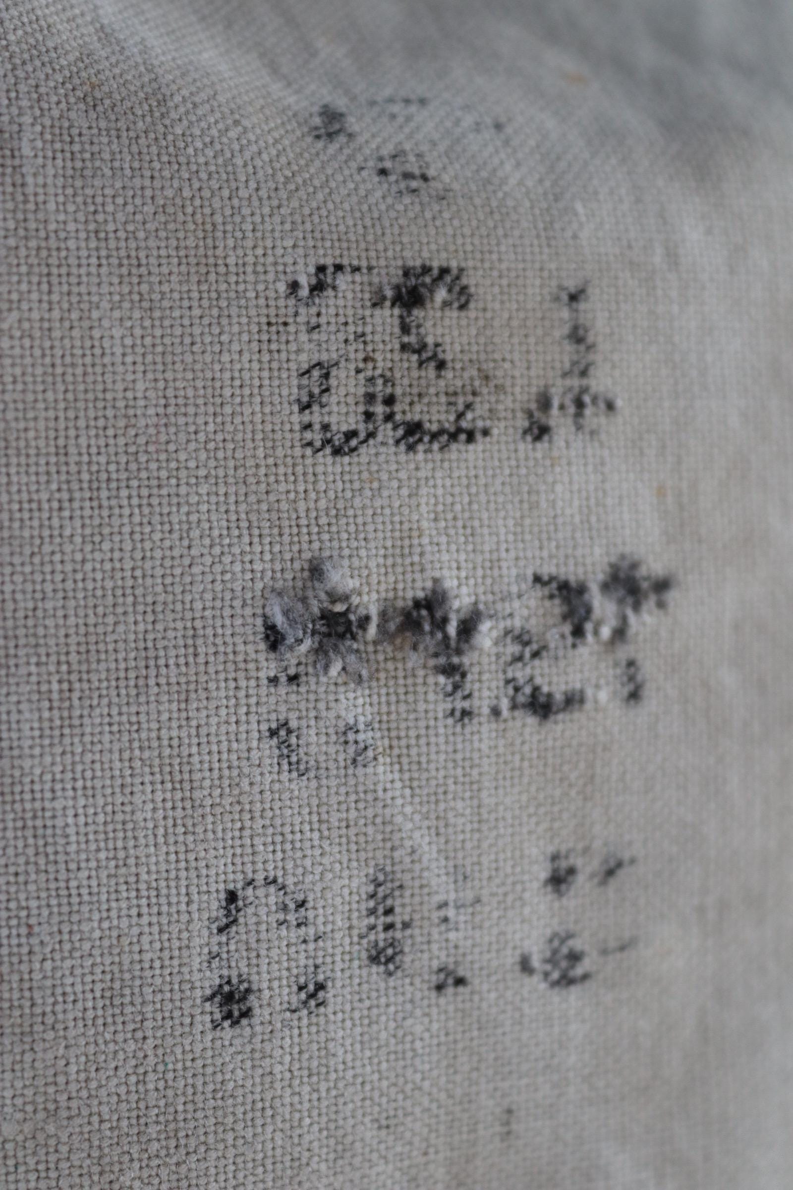 Antique WW1 military bag - Swedish army musette - cotton cross body bread bag - mattornist