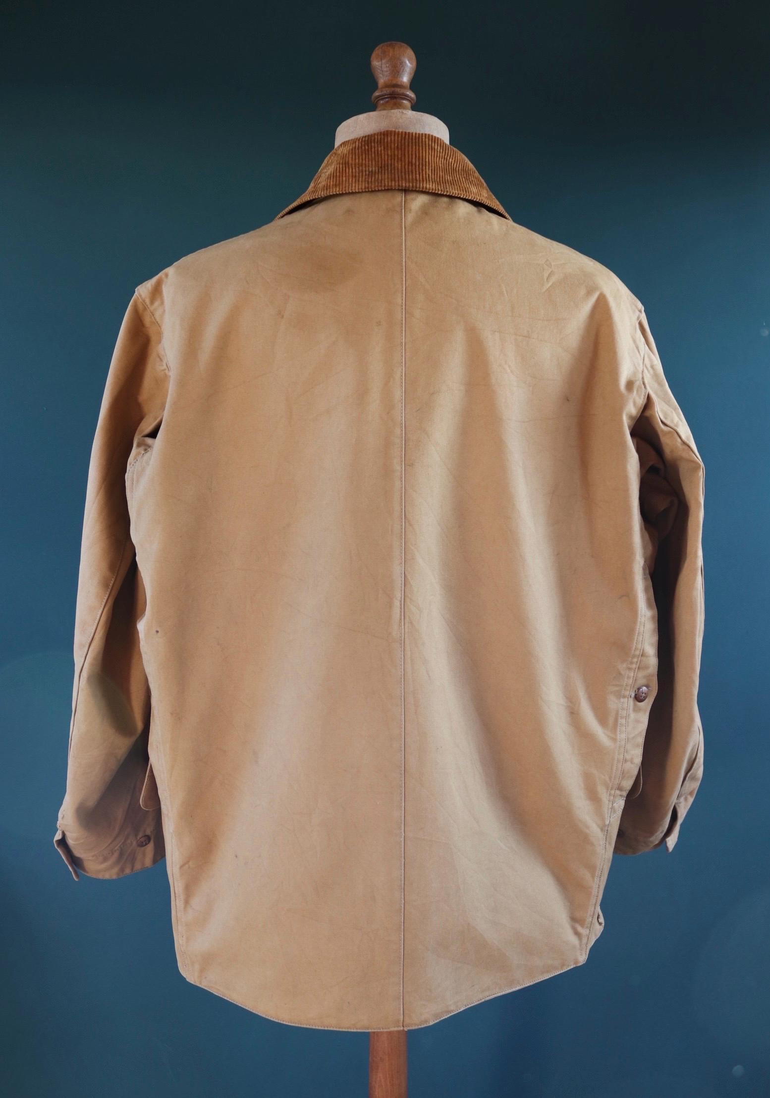 Vintage 1930s Duxbak Utica hunting jacket - duck cotton chore coat - American workwear - 53” chest