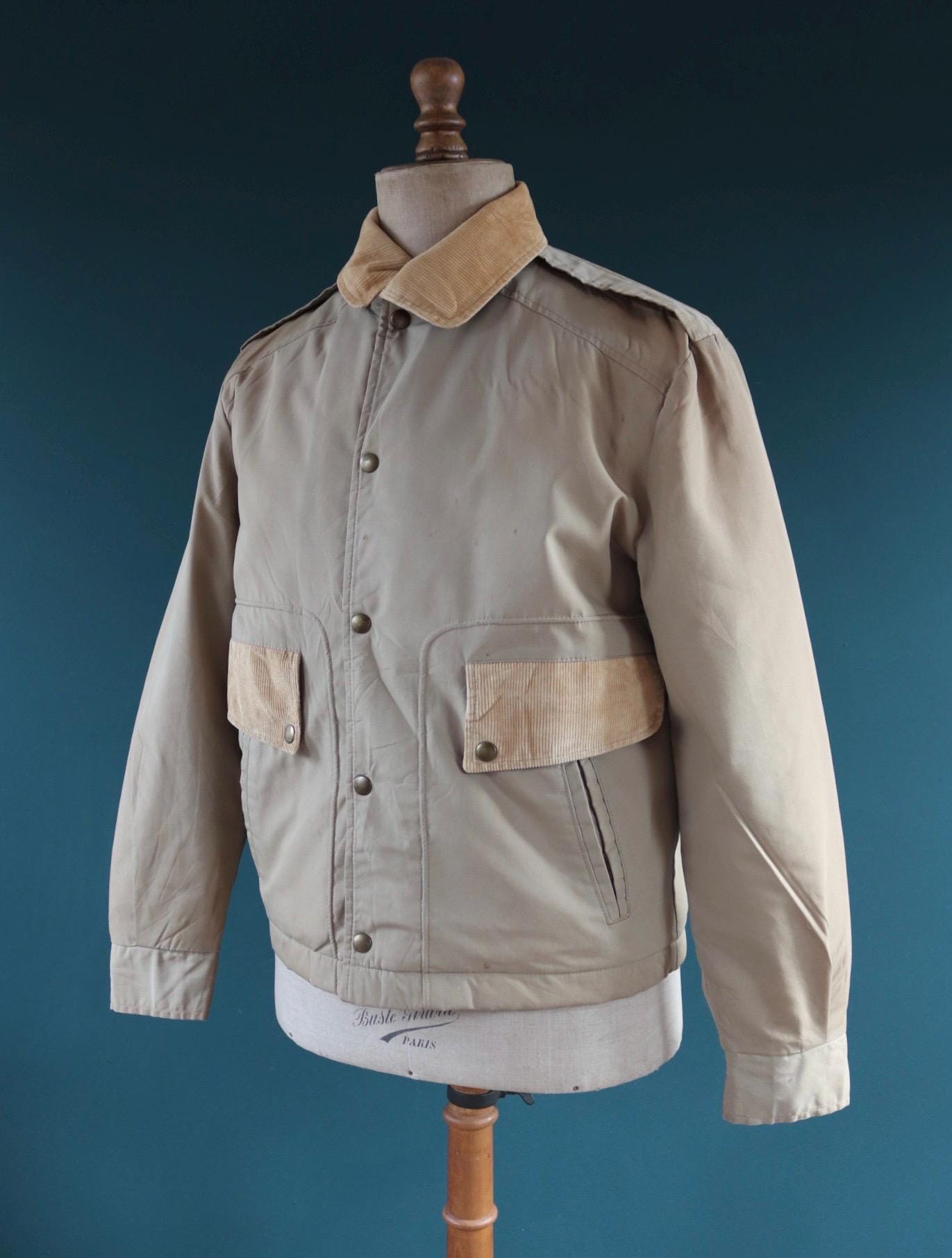 Vintage 1960s quilted jacket - American workwear - 45” chest