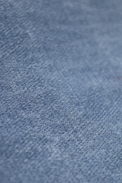 Vintage 1950s French workwear trousers - Le Mont St Michel chore pants - blue moleskin - darned and repaired - 31” x 27”