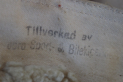 Vintage 1940s Swedish Livpäls sheepskin coat - military greatcoat - 50” chest