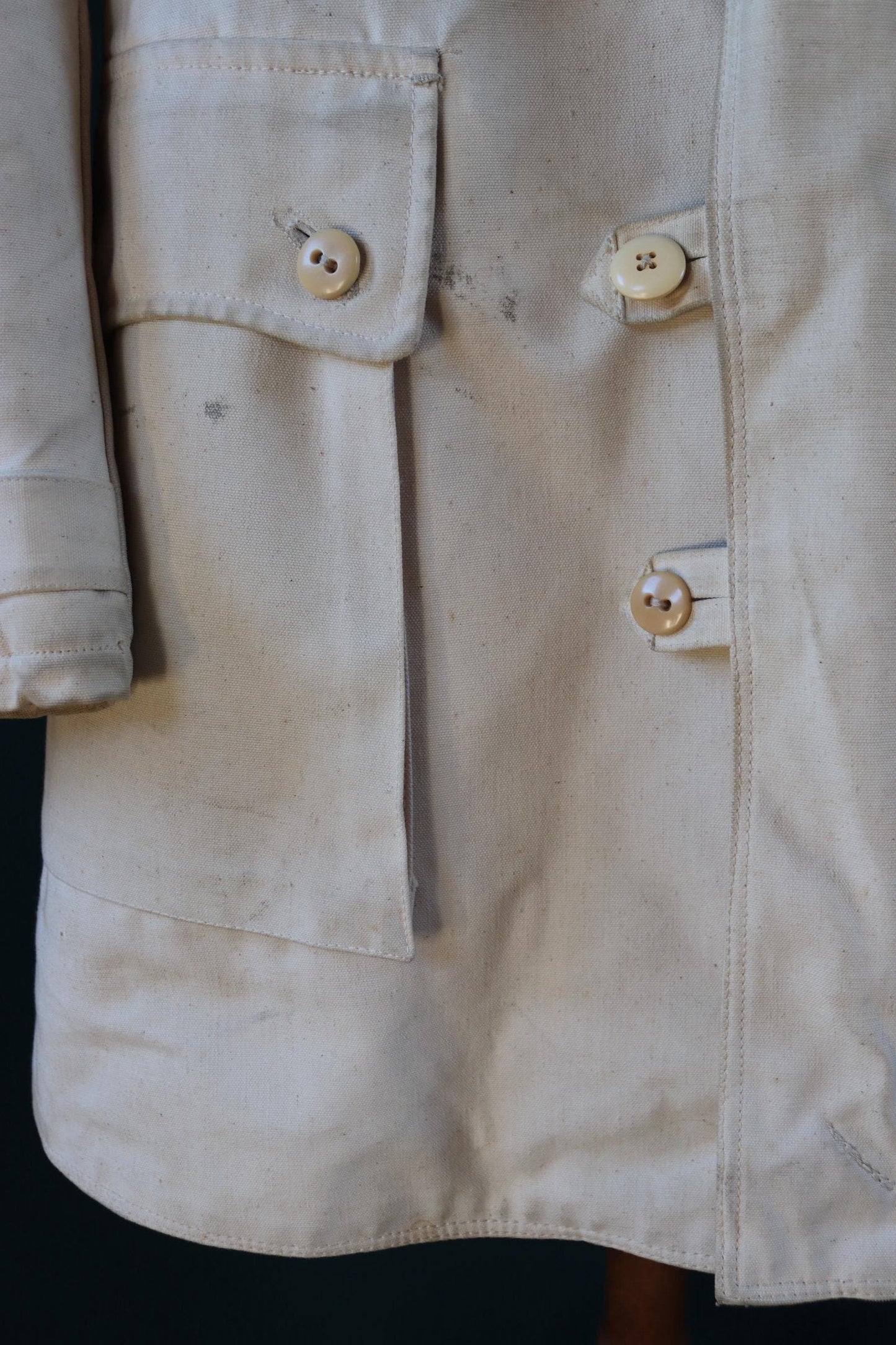 Vintage 1940s Swedish Livpäls sheepskin coat - military greatcoat - 50” chest