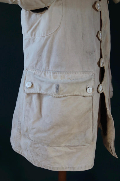 Vintage 1940s Swedish Livpäls sheepskin coat - M1944 - military greatcoat - 47” chest