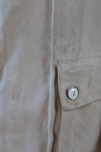 Vintage 1940s Swedish Livpäls sheepskin coat - M1944 - military greatcoat - 47” chest