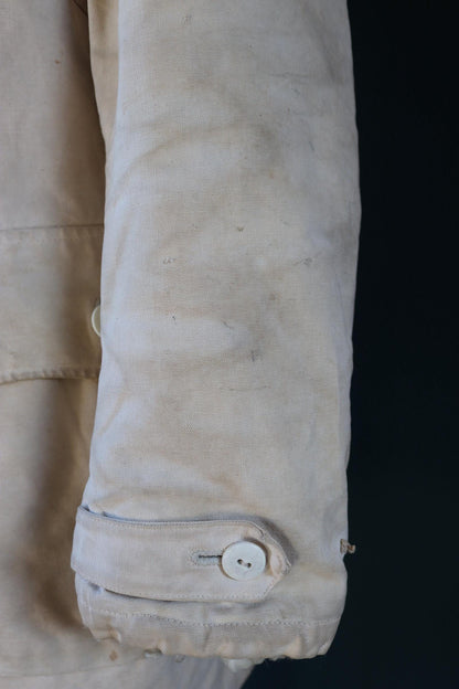 Vintage 1940s Swedish Livpäls sheepskin coat - M1944 - military greatcoat - 47” chest