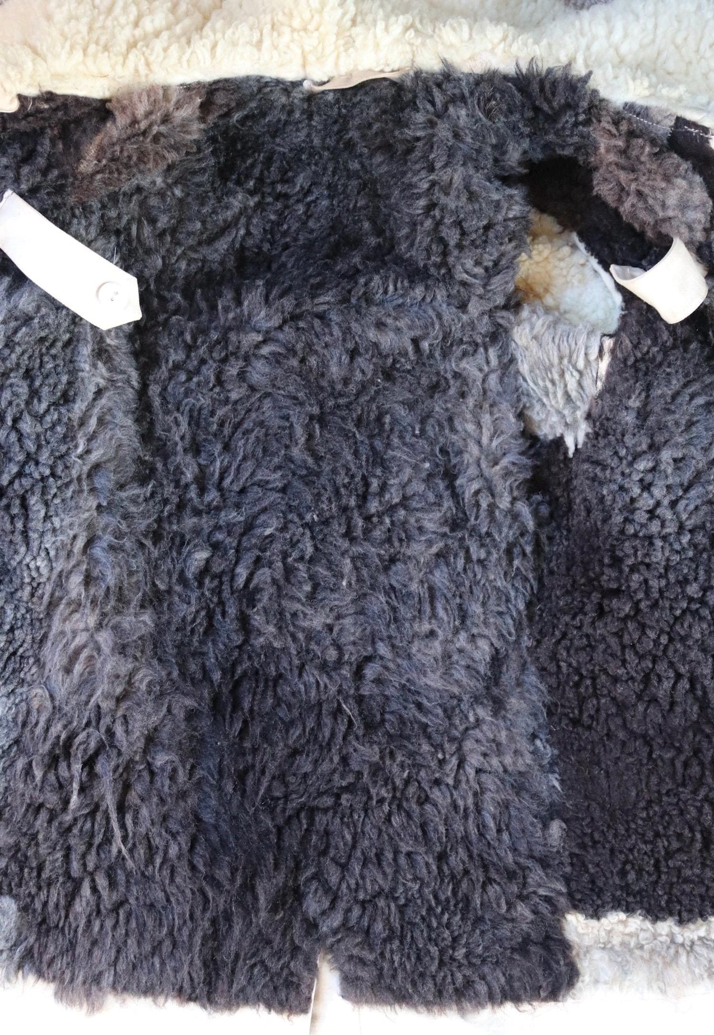 Vintage 1940s Swedish Livpäls sheepskin coat - M1944 - military greatcoat - 47” chest