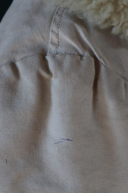 Vintage 1940s Swedish Livpäls sheepskin coat - M1944 - military greatcoat - 47” chest