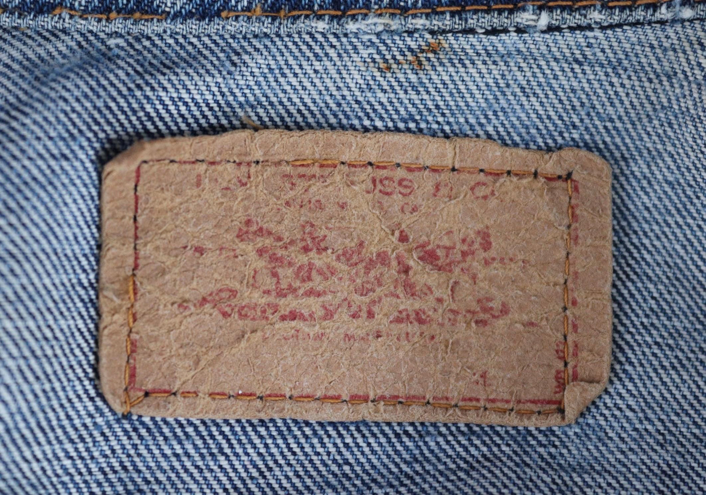 Vintage 1970s Levis big E denim jacket - Levi Strauss red tab - type 3 - trucker workwear - 36” chest