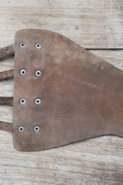 Vintage 1940s brown leather kidney belt - Swedish military dispatch rider - WW2 motorcycle - 31” 32” 34”