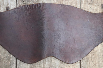 Vintage 1940s brown leather kidney belt - Swedish military dispatch rider - WW2 motorcycle - 31” 32” 34”