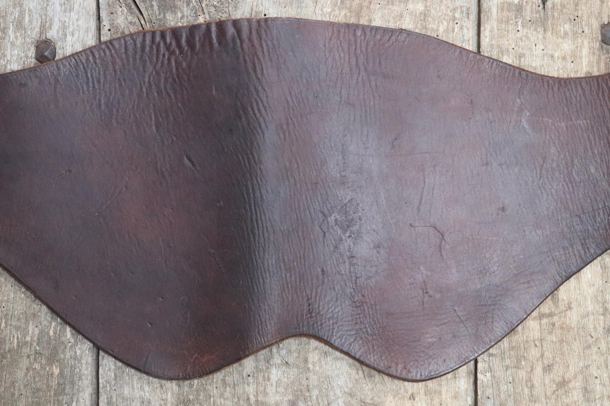 Vintage 1940s brown leather kidney belt - Swedish military dispatch rider - WW2 motorcycle - 31” 32” 34”