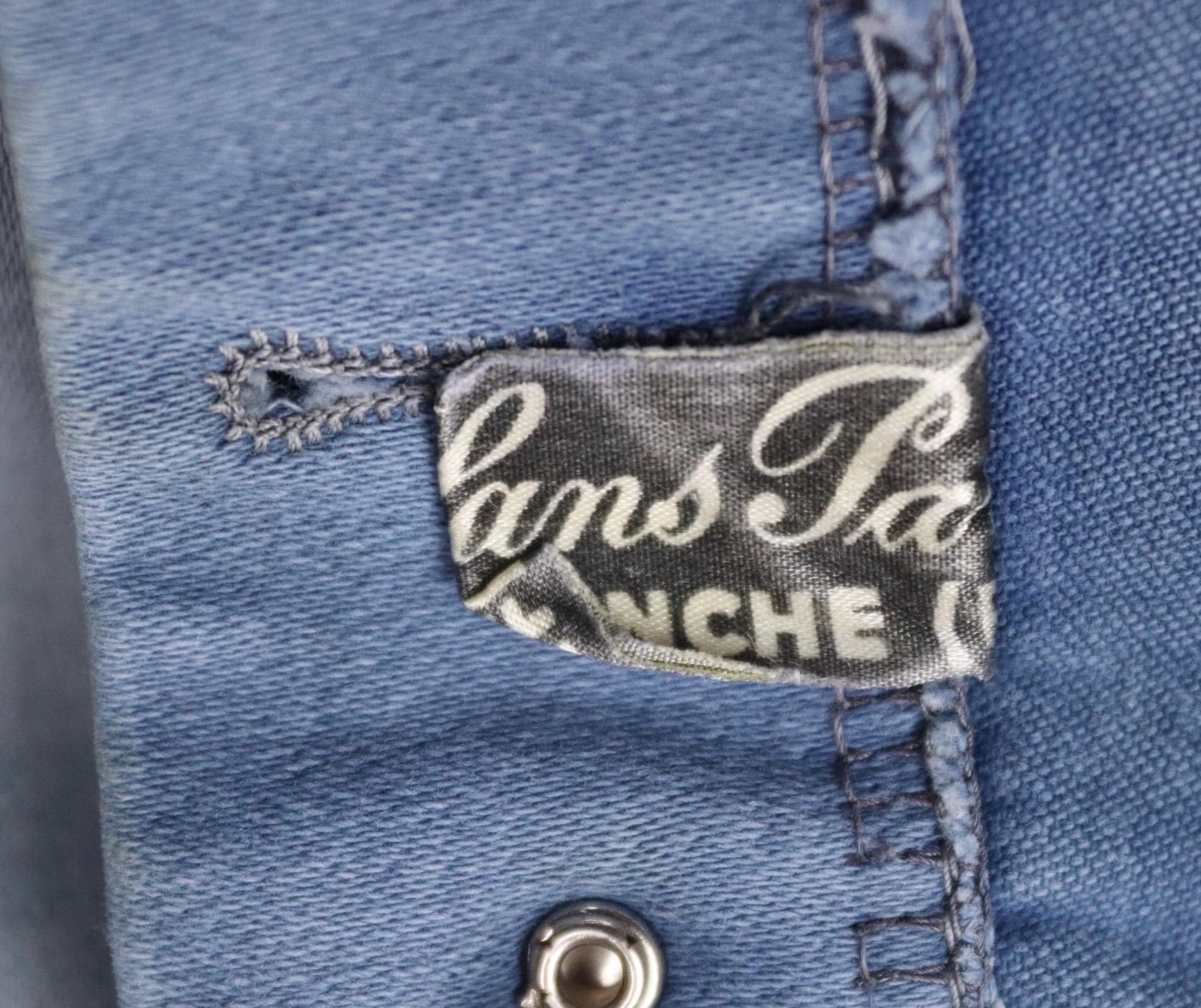 Vintage 1940s French workwear trousers - blue moleskin chore pants - buckle back - darned and repaired - 33” x 25”