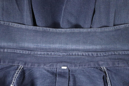 Vintage 1950s Swedish indigo cotton shirt - military workwear - 43” chest