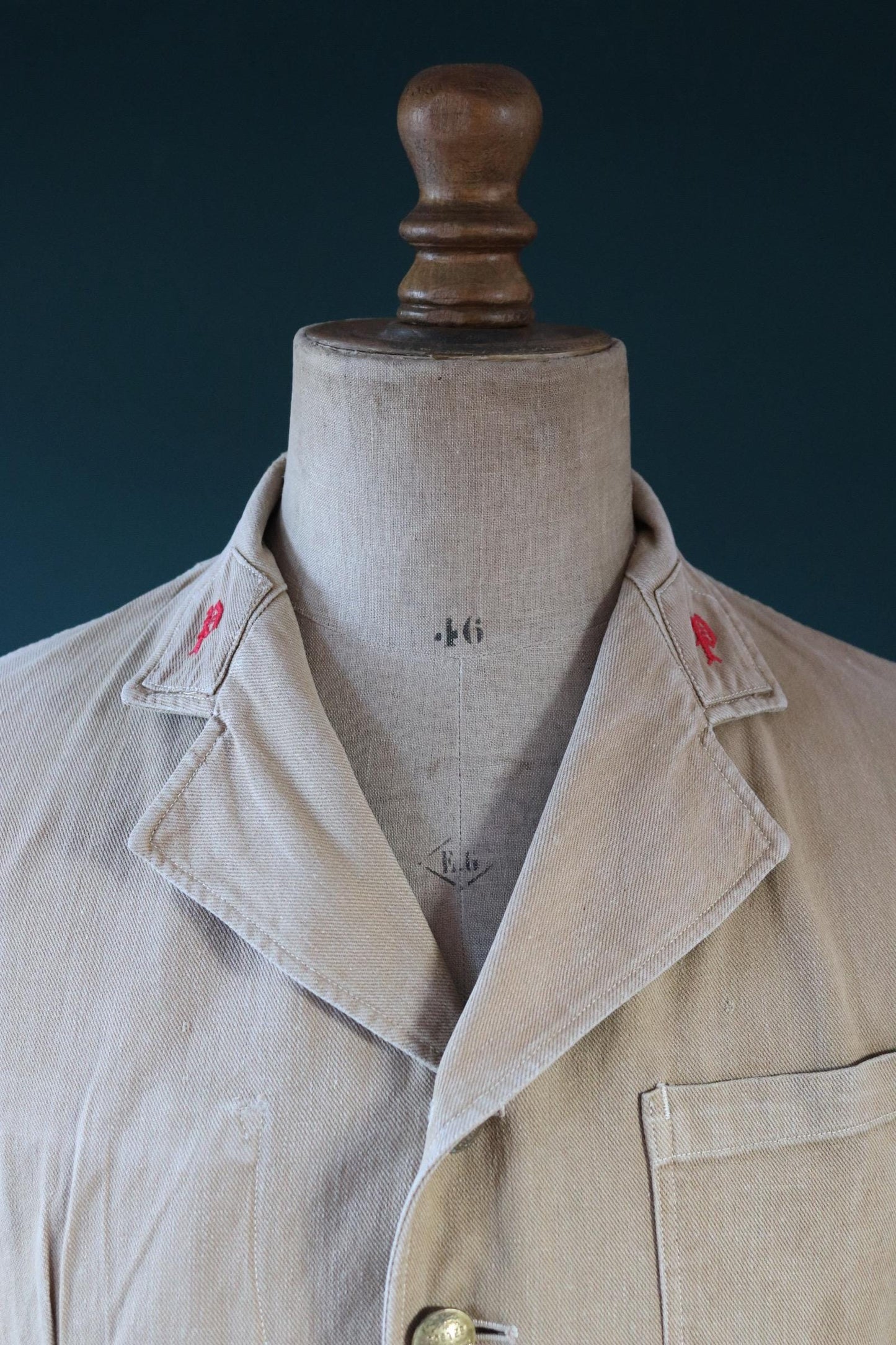 Vintage 1920s French postman jacket - antique workwear - 38” chest