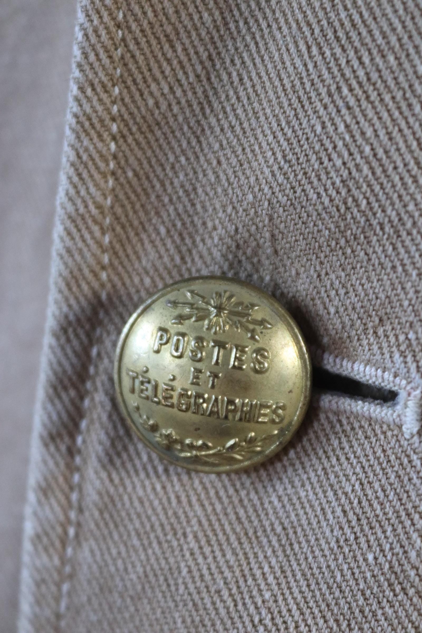 Vintage 1920s French postman jacket - antique workwear - 38” chest